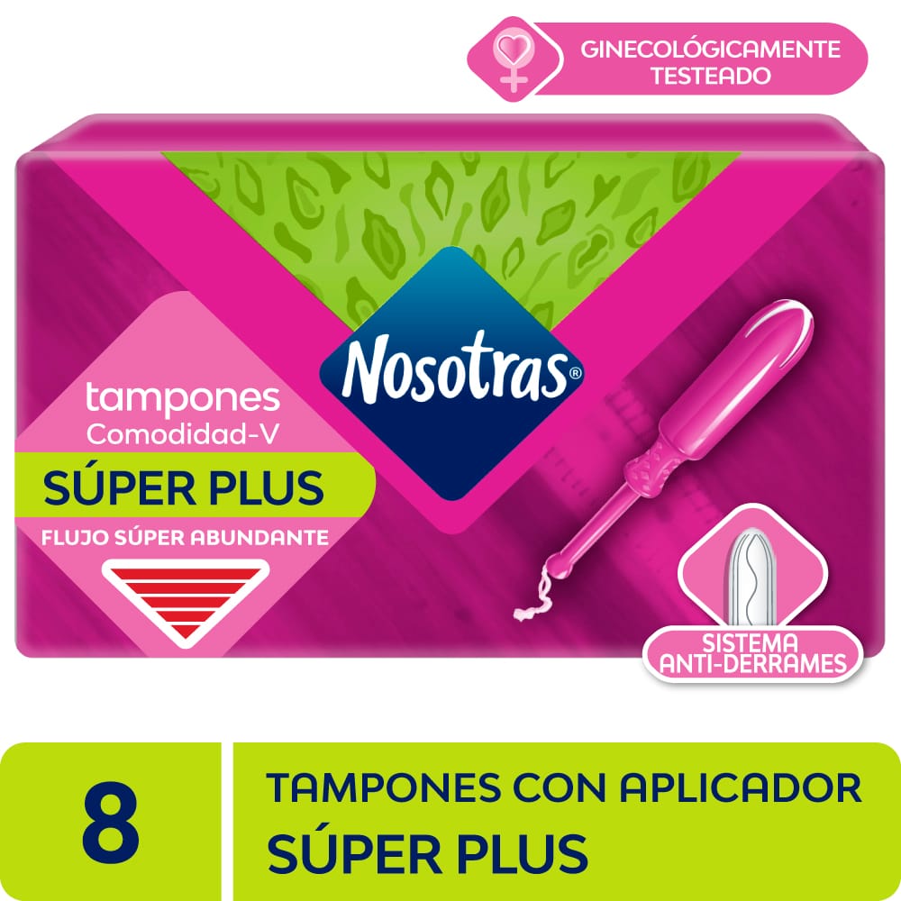 Tampones NOSOTRAS con Aplicador Súperplus Caja 8un