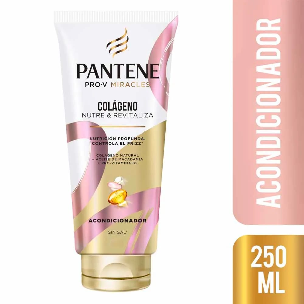 Acondicionador PANTENE Pro-V Miracles Colágeno Nutre & Revitaliza Frasco 250ml