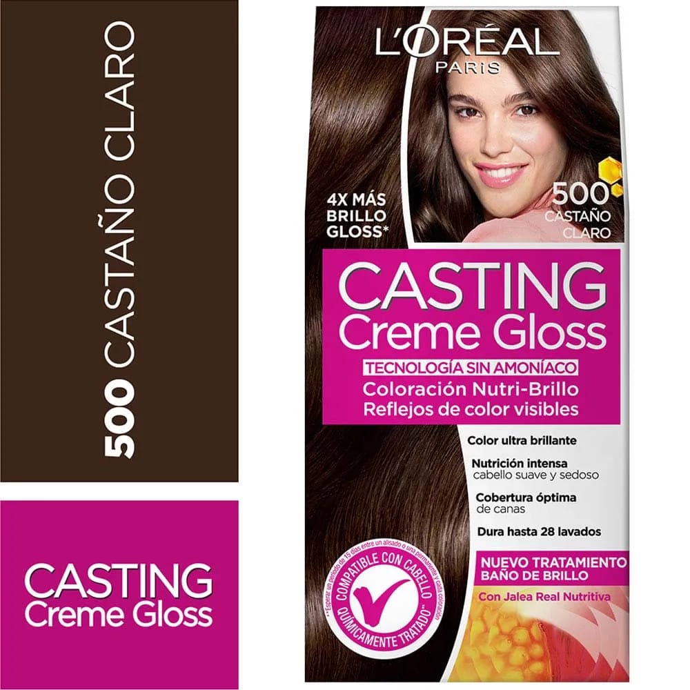 Tinte para Cabello CASTING Creme Gloss 500 Castaño Claro Caja 1un