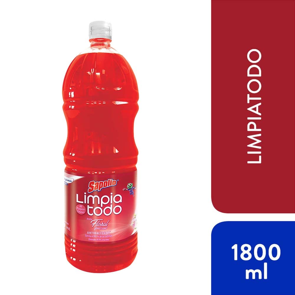 Limpiador Líquido Multiuso SAPOLIO Floral Botella 1.8L