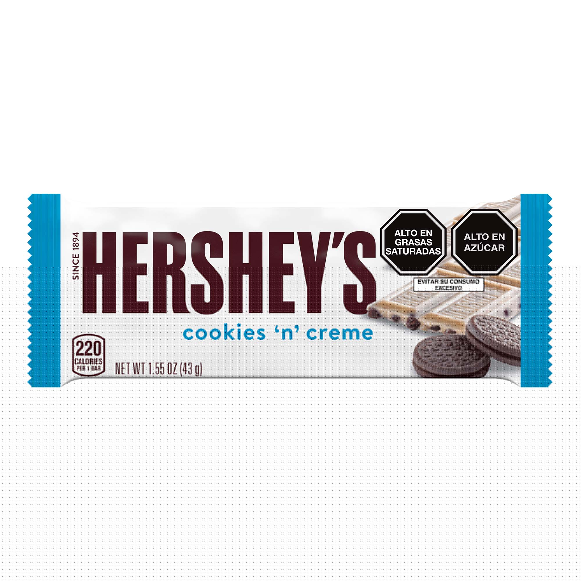 Chocolate HERSHEY'S Cookies N' Creme Tableta 43g