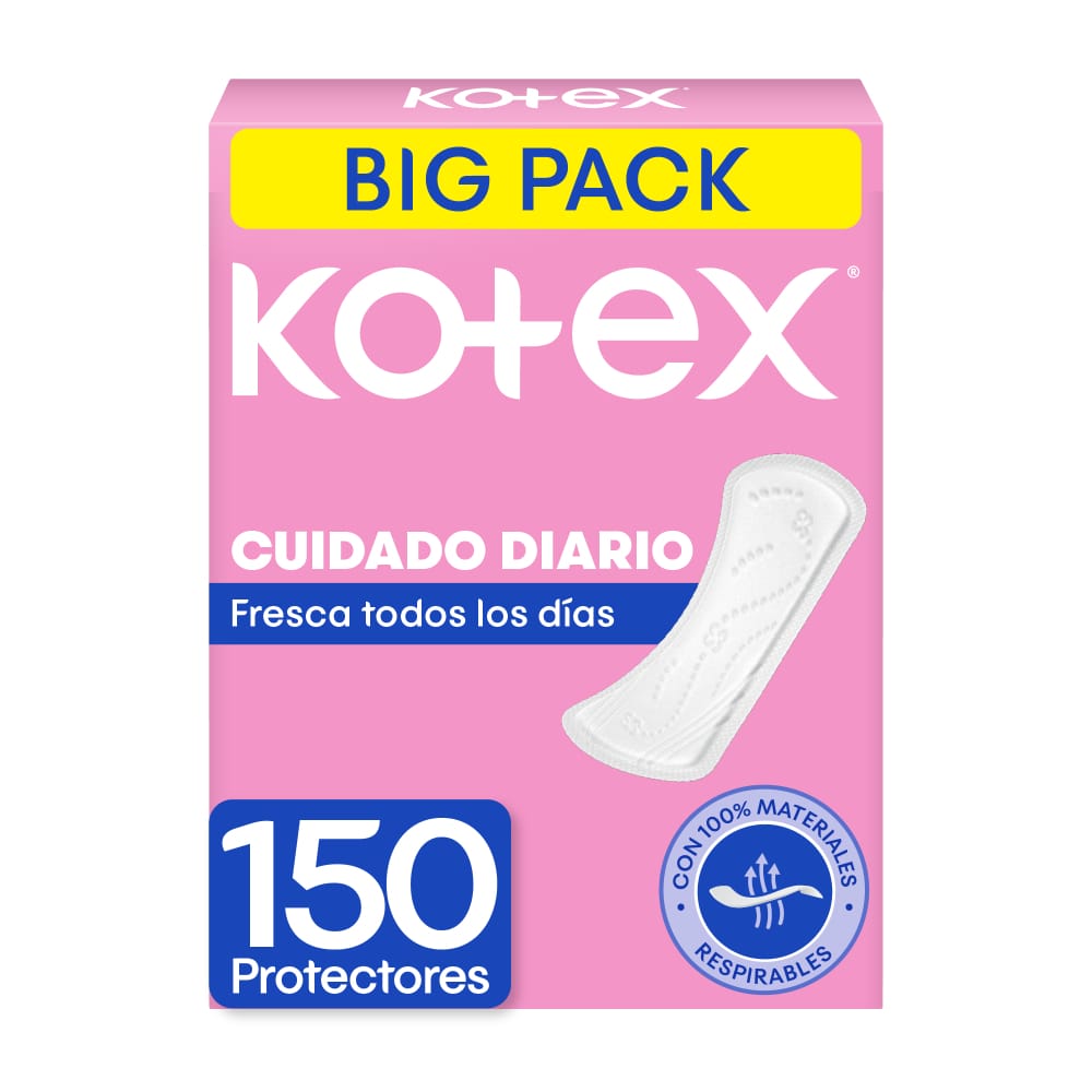Protectores Diarios KOTEX Normal Paquete 150un