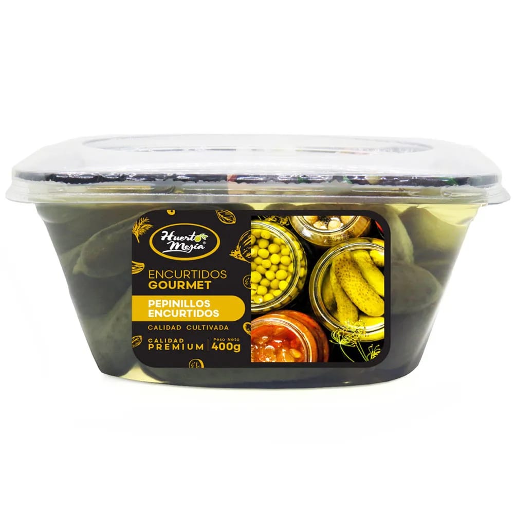 Pepinillo Encurtido HUERTO MEJÍA Paquete 400g