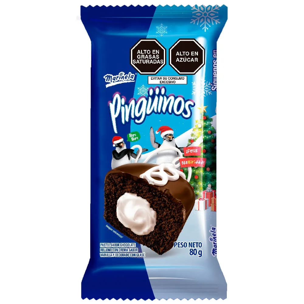 Pastelito Pingüino MARINELA Bolsa 80g