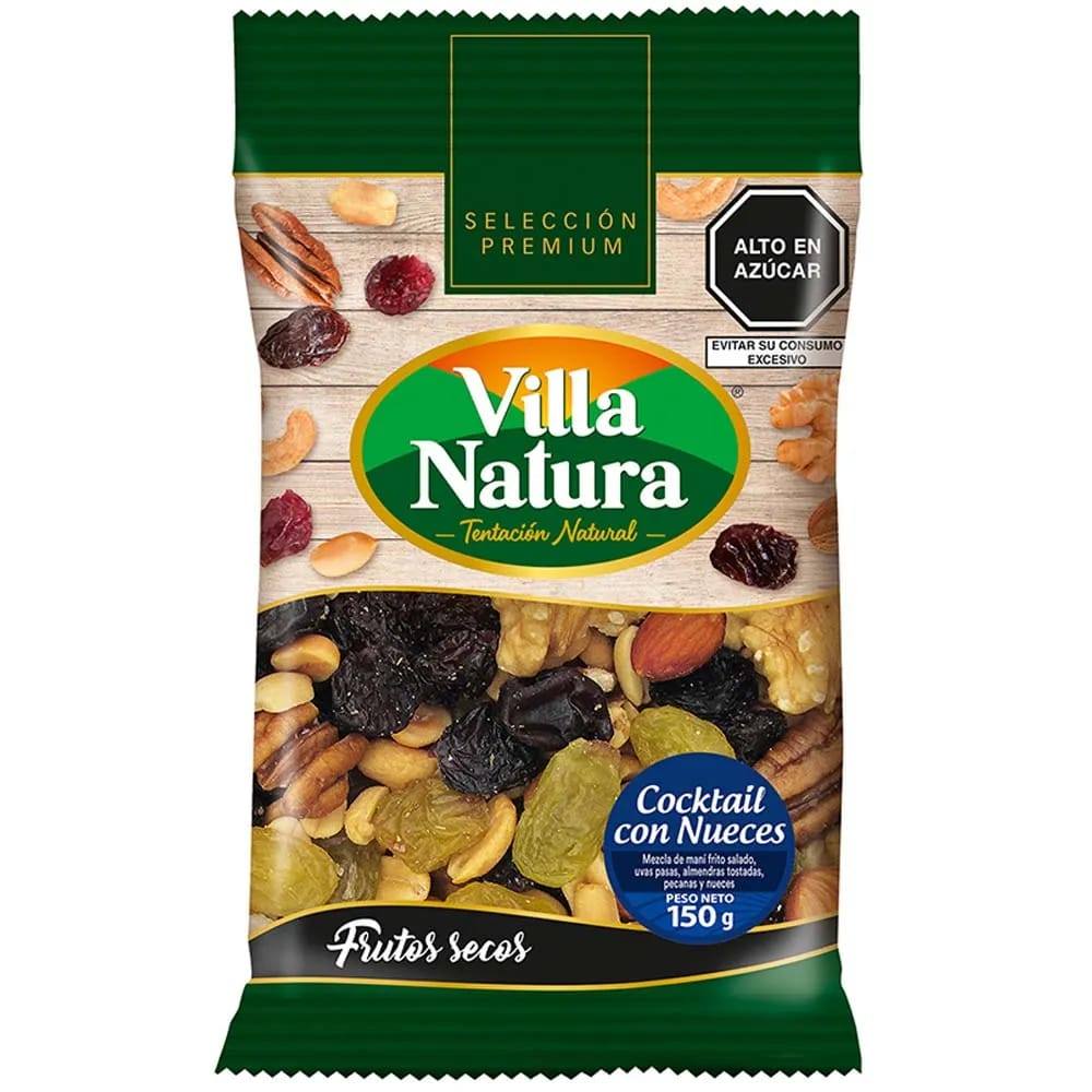 Piqueo VILLA NATURA Cocktail de Nueces Bolsa 150g