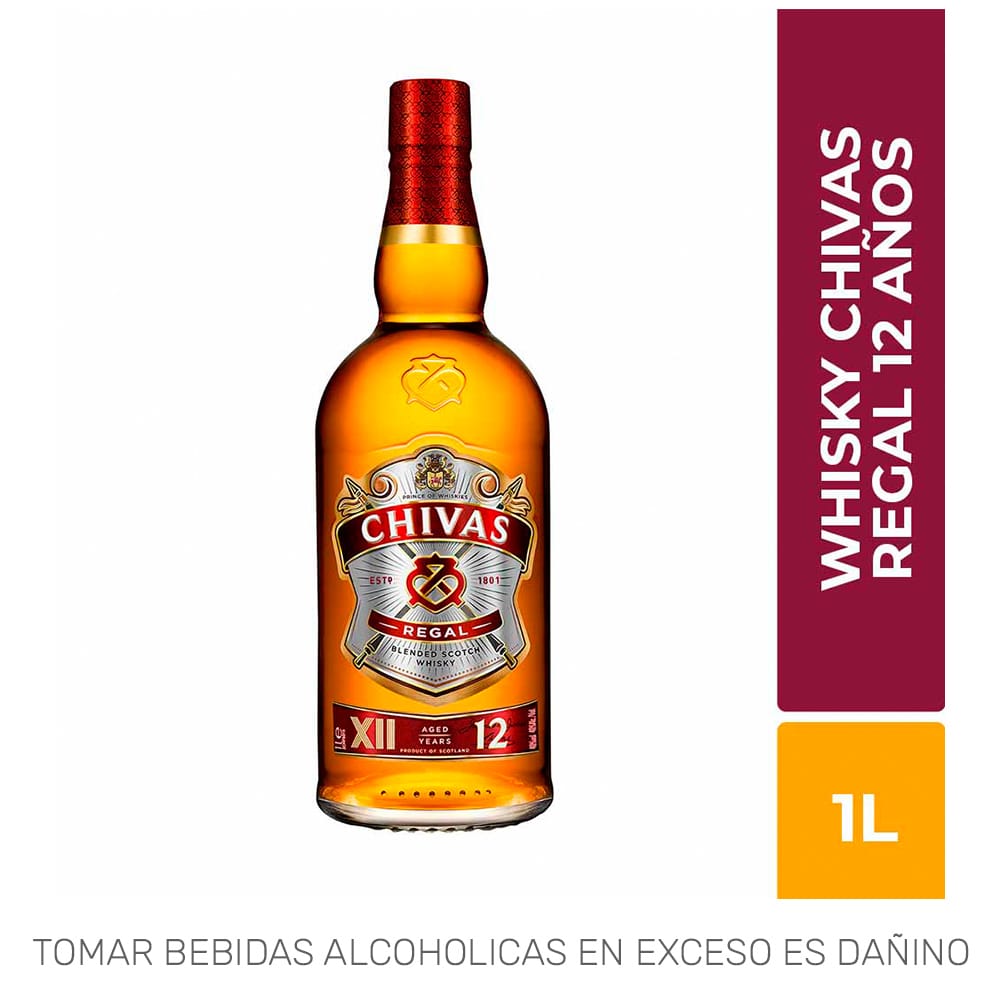 Whisky CHIVAS REGAL 12 Años Botella 1L