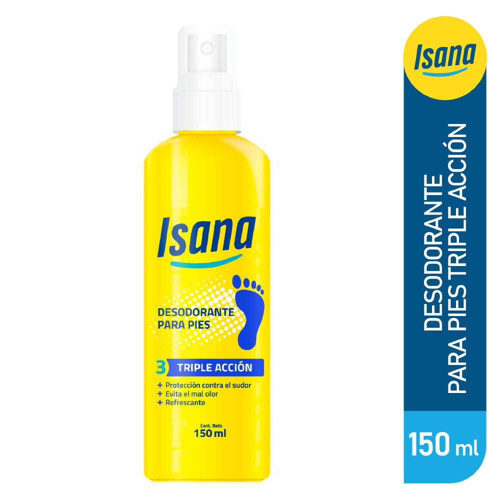 Spray de Pies ISANA Triple Acción Frasco 150ml