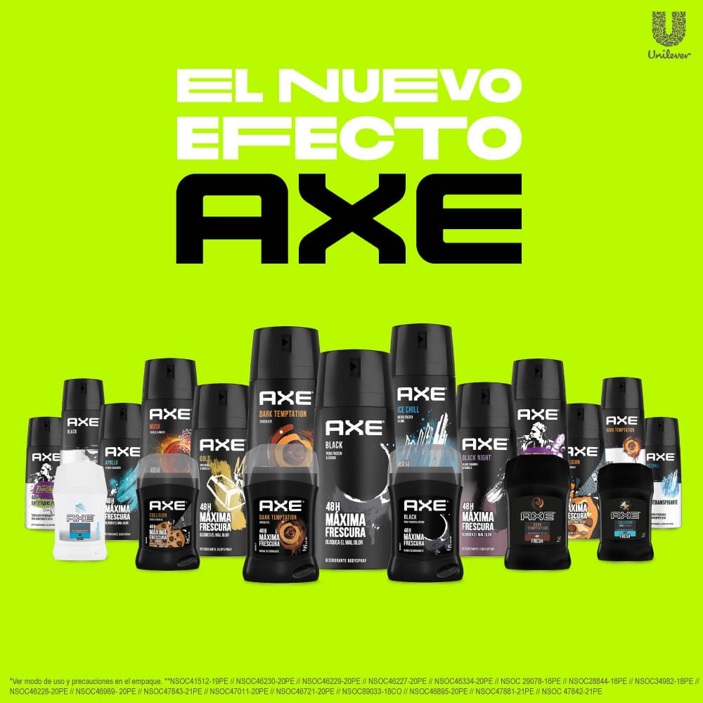 Deocolonia para Hombre en Aerosol AXE Dark Temptation Frasco 150ml