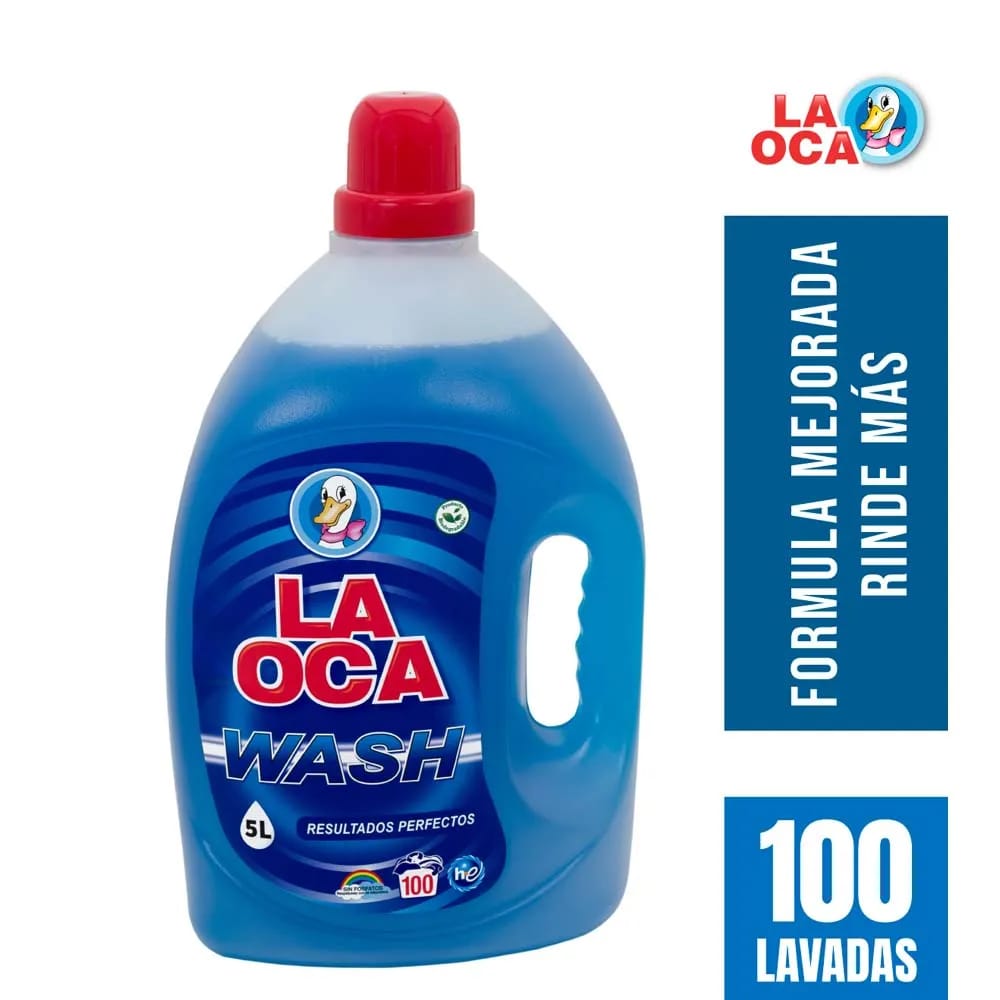 Detergente Líquido LA OCA Wash Galonera 5L