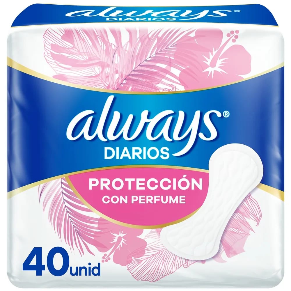 Protector Diario ALWAYS con Perfume Paquete 40un