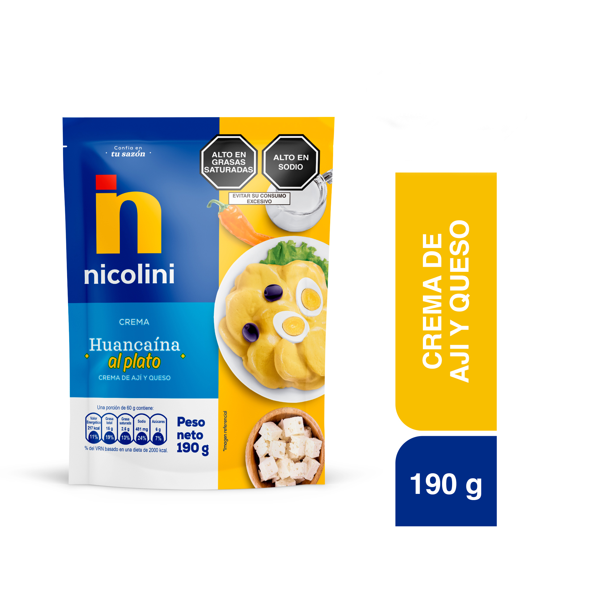 Crema Huancaína NICOLINI Doypack 190g