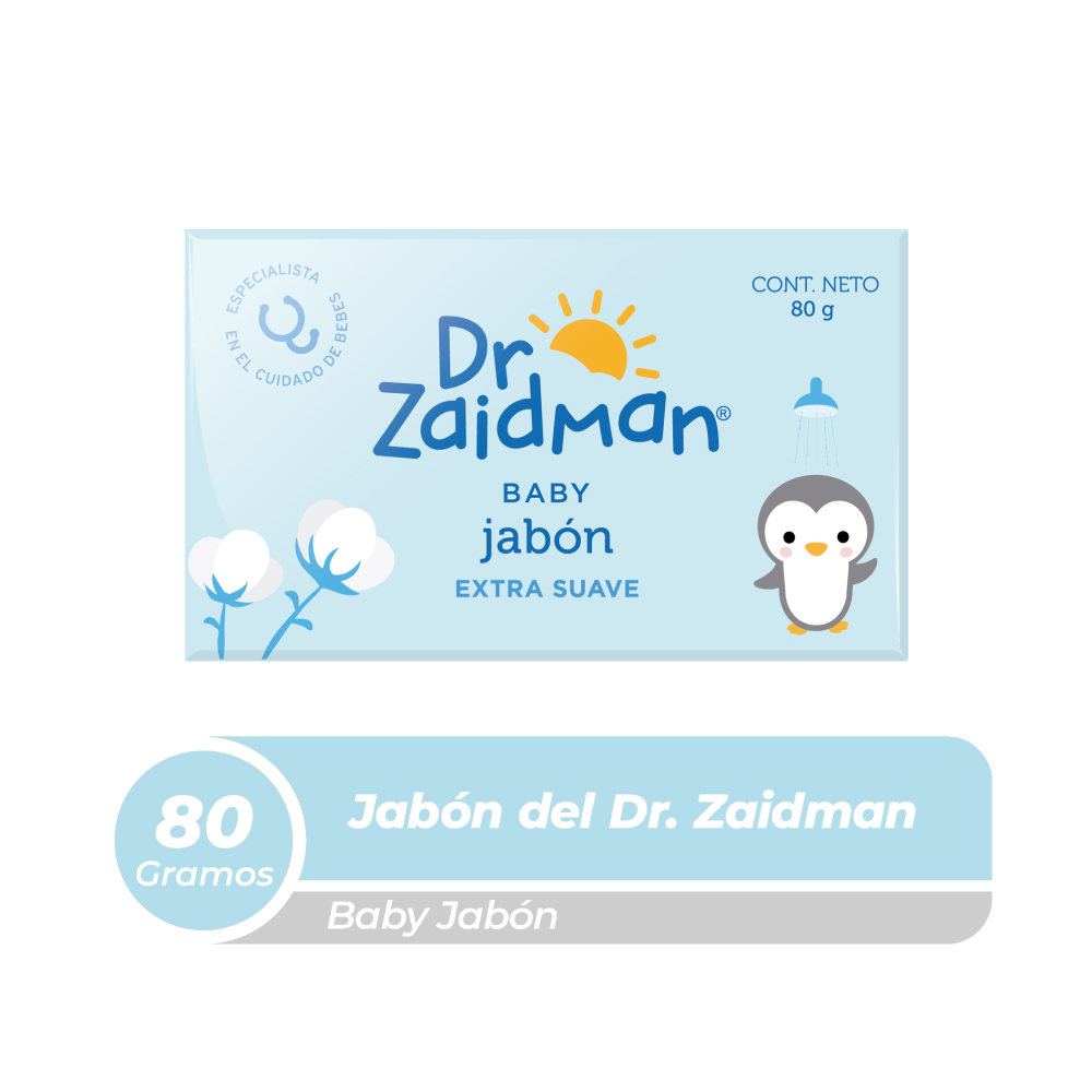 Jabón para Bebé DR ZAIDMAN Humectante Bolsa 80g