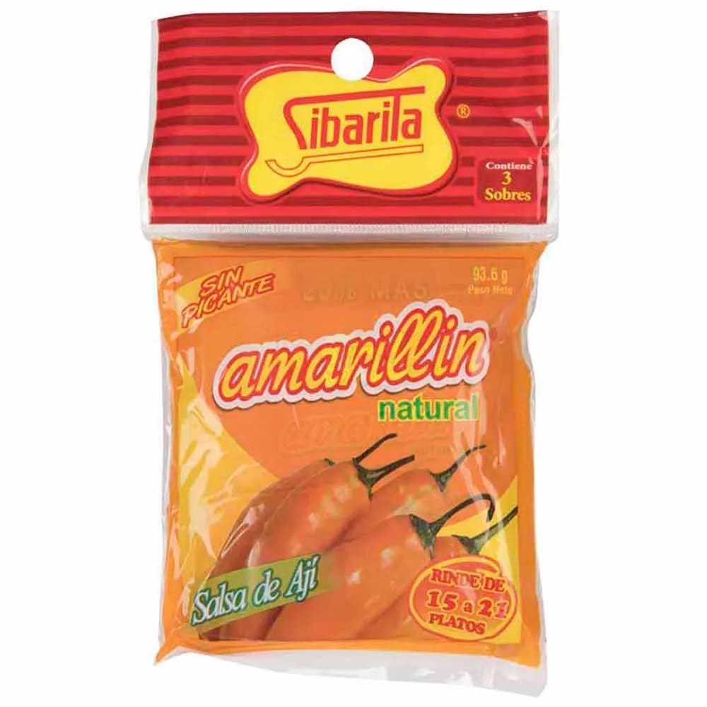 Salsa SIBARITA Salsa de ají Paquete 3Un sobre 31.2Gr