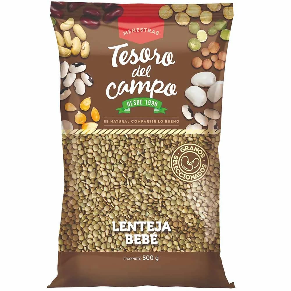Lenteja Bebé TESORO DEL CAMPO Bolsa 500g