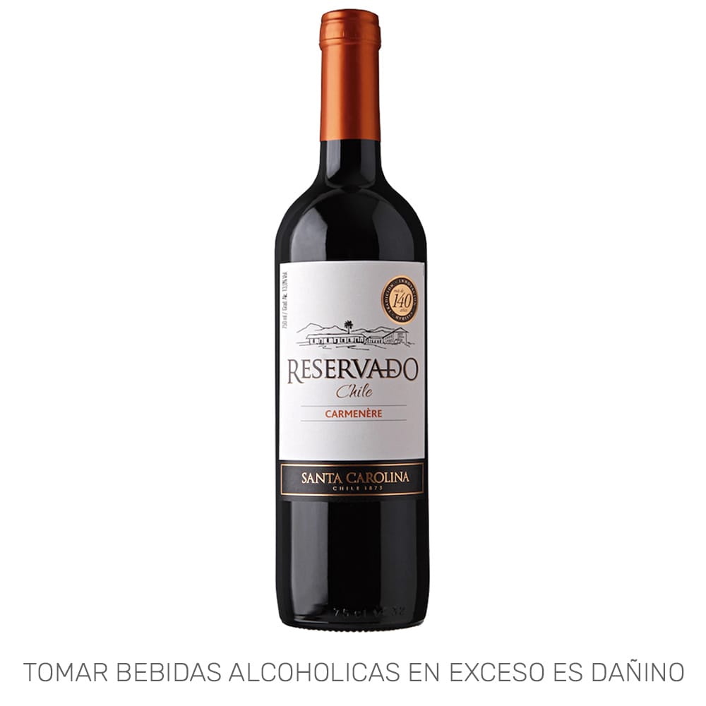 Vino SANTA CAROLINA Reservado Carmenere Botella 750ml