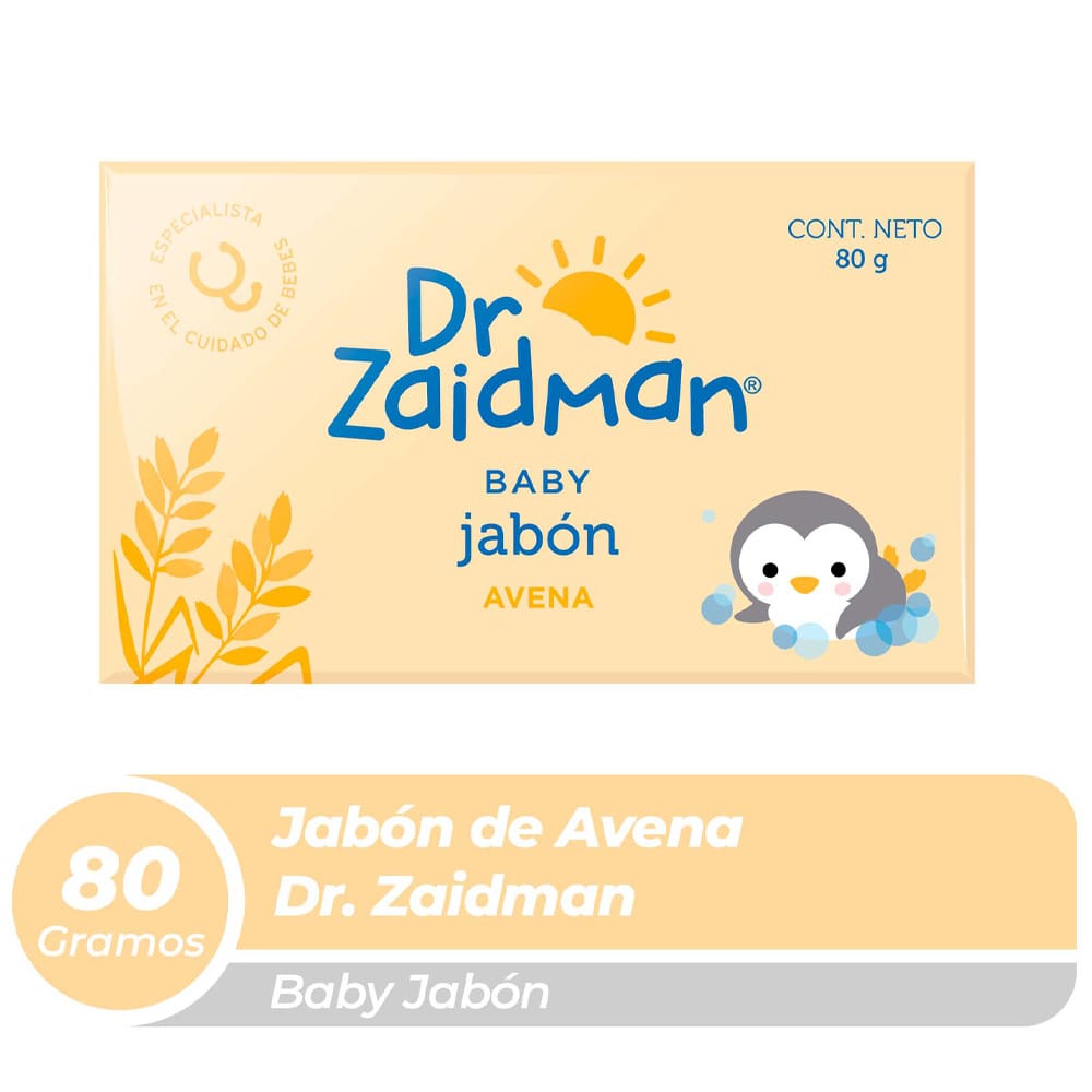 Jabón para Bebé DR ZAIDMAN Avena Paquete 80g
