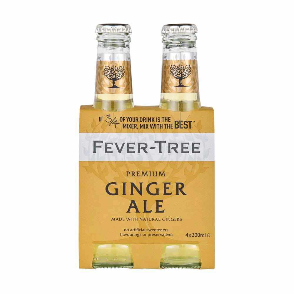 Ginger Ale FEVER TREE Botella 200ml Paquete 4un