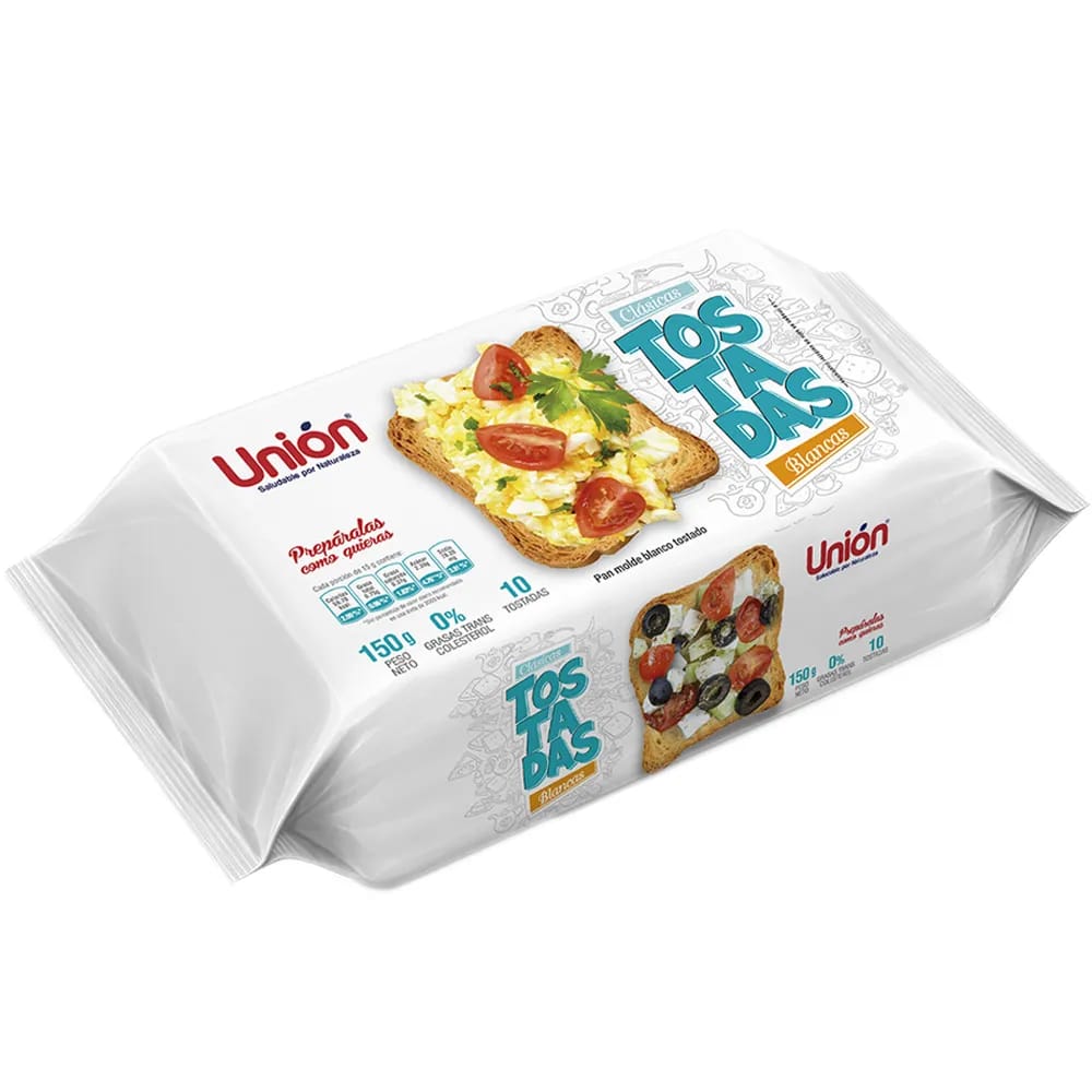 Tostadas Blancas UNIÓN Clásicas Paquete 10un