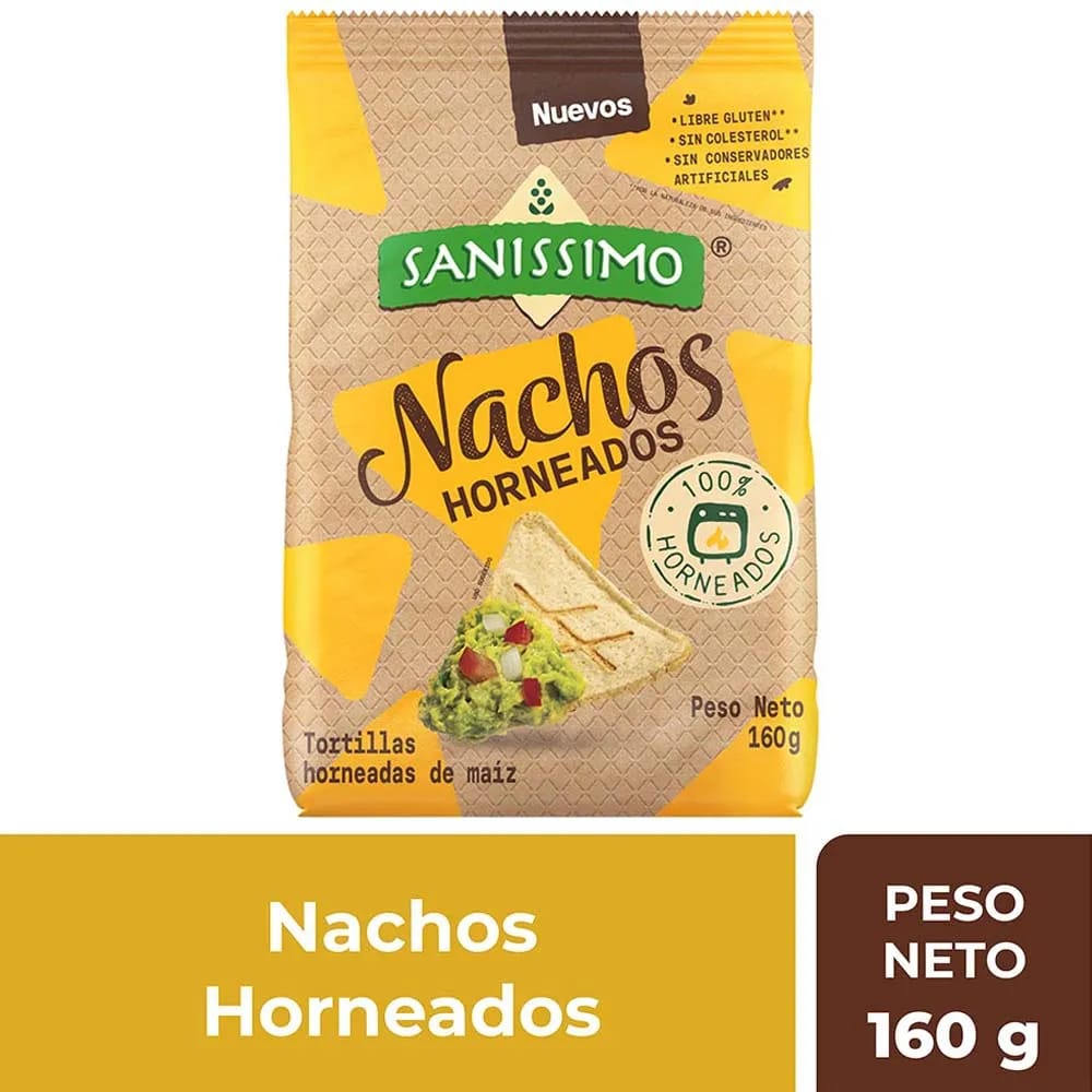 Nachos Clásicos SANISSIMO Bolsa 160g
