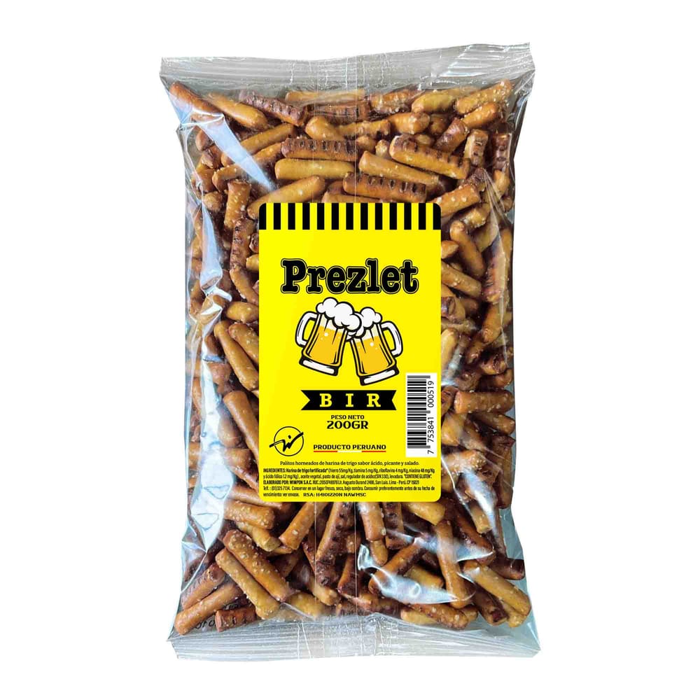 Snack PREZLET Bir Bolsa 200g
