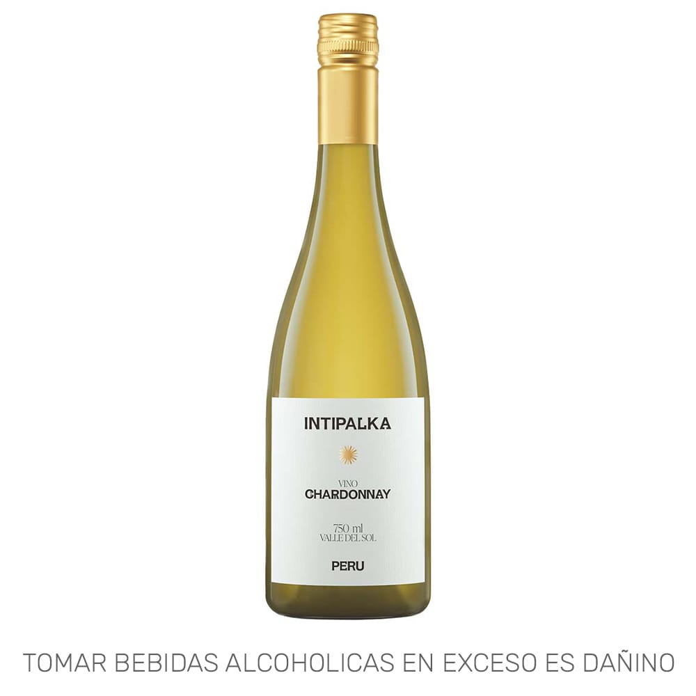 Vino Blanco INTIPALKA Chardonnay Botella 750ml