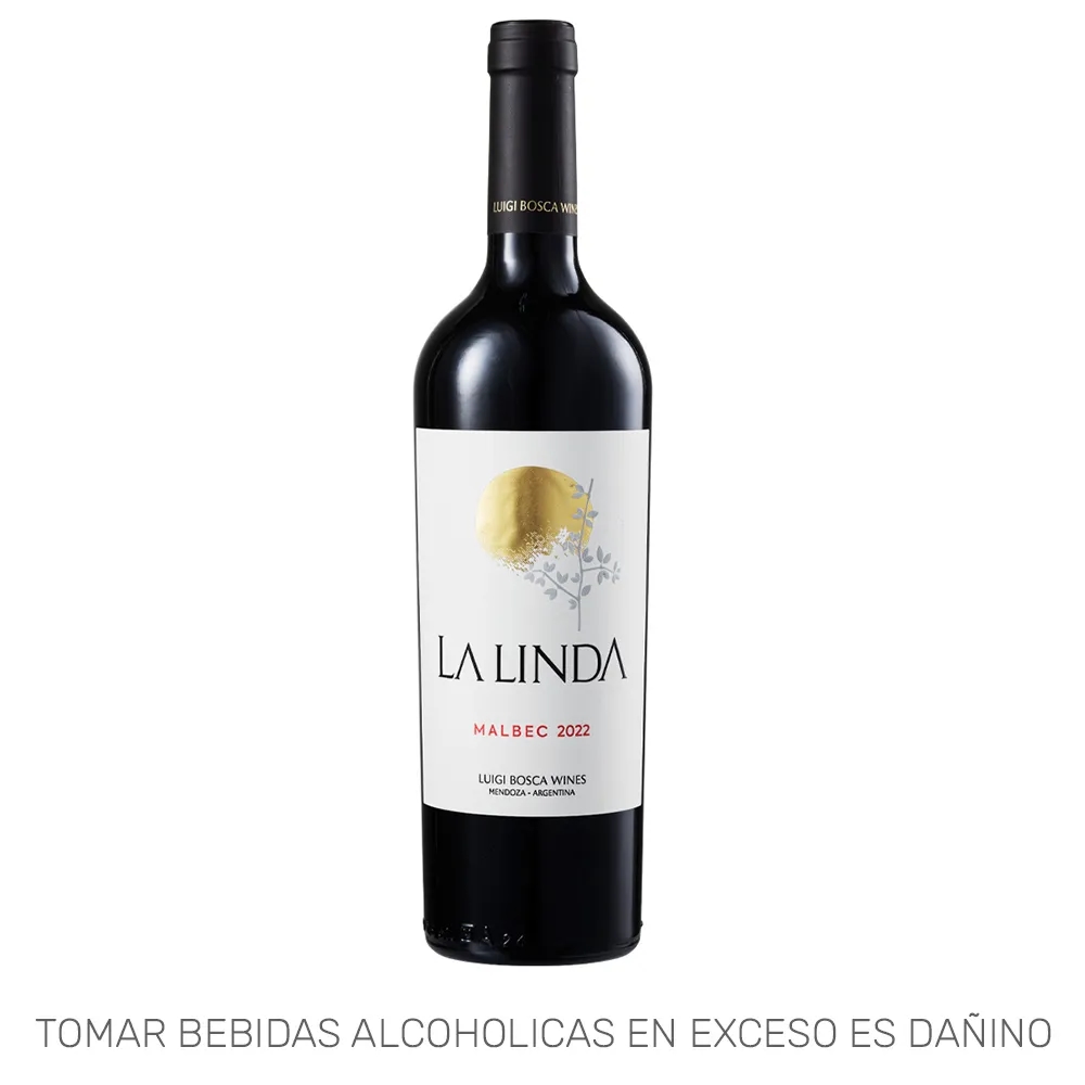 Vino LA LINDA Malbec Clásico Botella 750ml