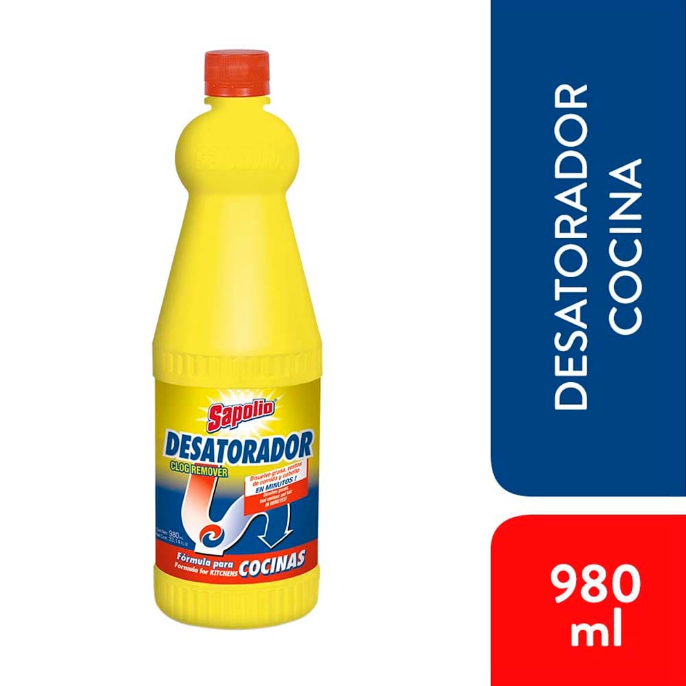 Desatorador SAPOLIO Líquido Botella 980ml