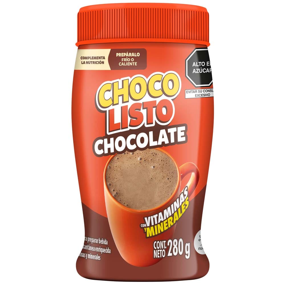 Fortificante en Polvo CHOCOLISTO Chocolate Frasco 280g