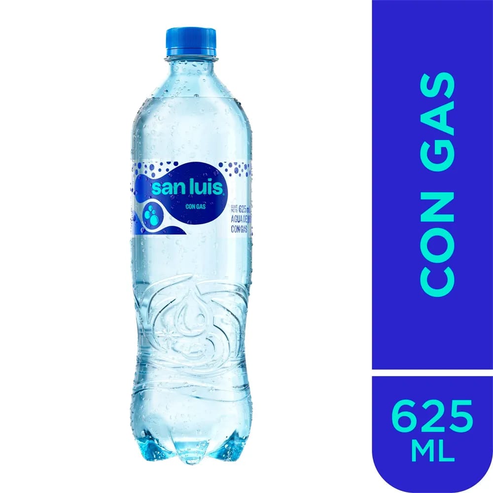 Agua de Mesa SAN LUIS Con gas Botella 625ml