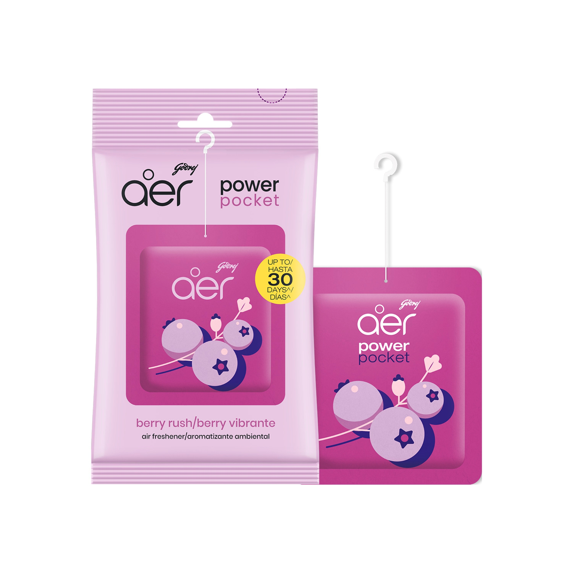 Ambientador en Gel AER Power Pocket Berry Rush Sachet 10g