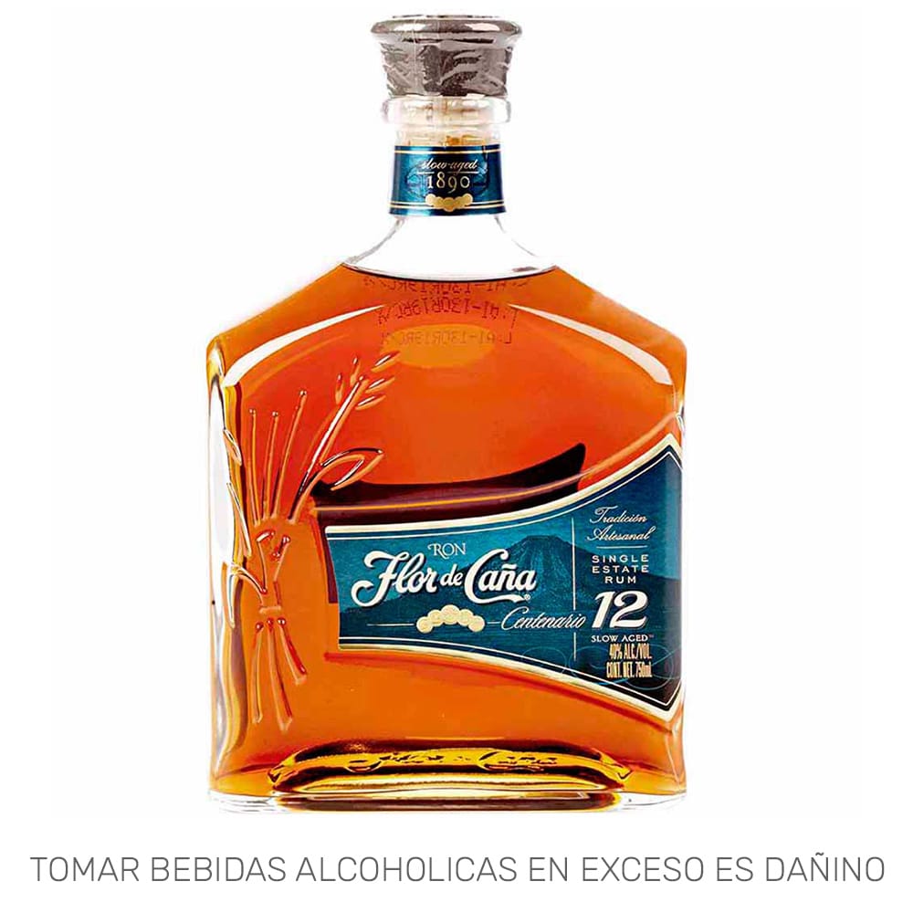 Ron FLOR DE CAÑA Centenario 12 Años Botella 750ml