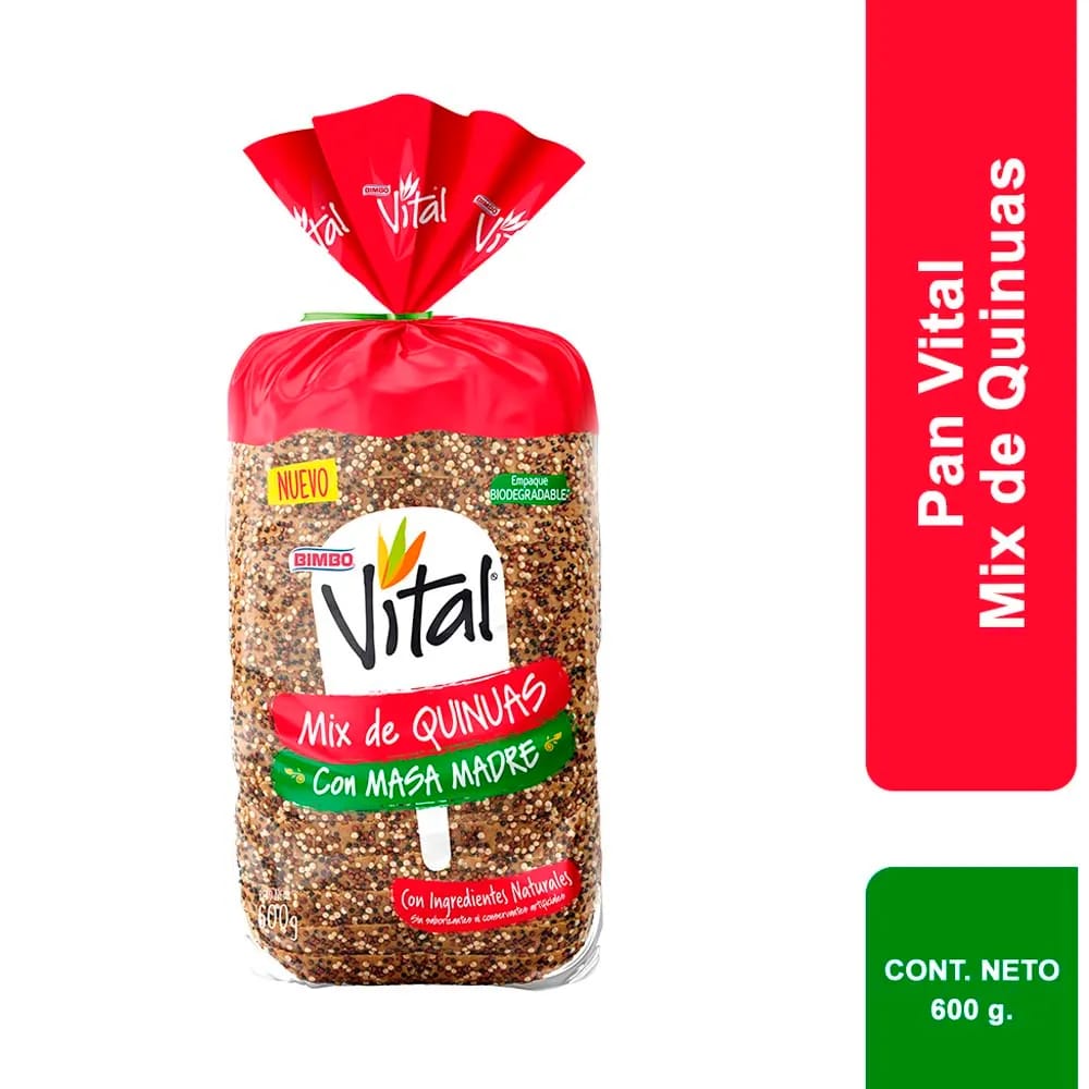 Pan VITAL Mix de Quinuas Bolsa 600g
