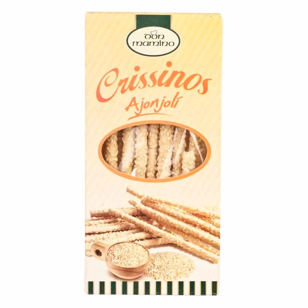 Crissinos Largos DON MAMINO con Ajonjolí Caja 75g