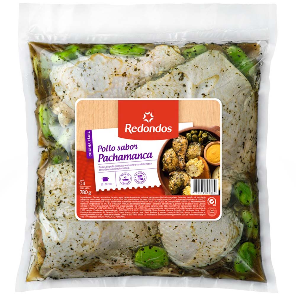 Piernas y Muslos Sabor Pachamanca REDONDOS Empaque 780g