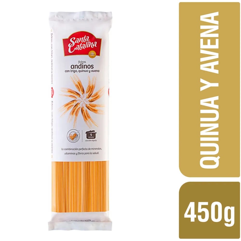 Fideos SANTA CATALINA Spaguetti Andino Bolsa 400g