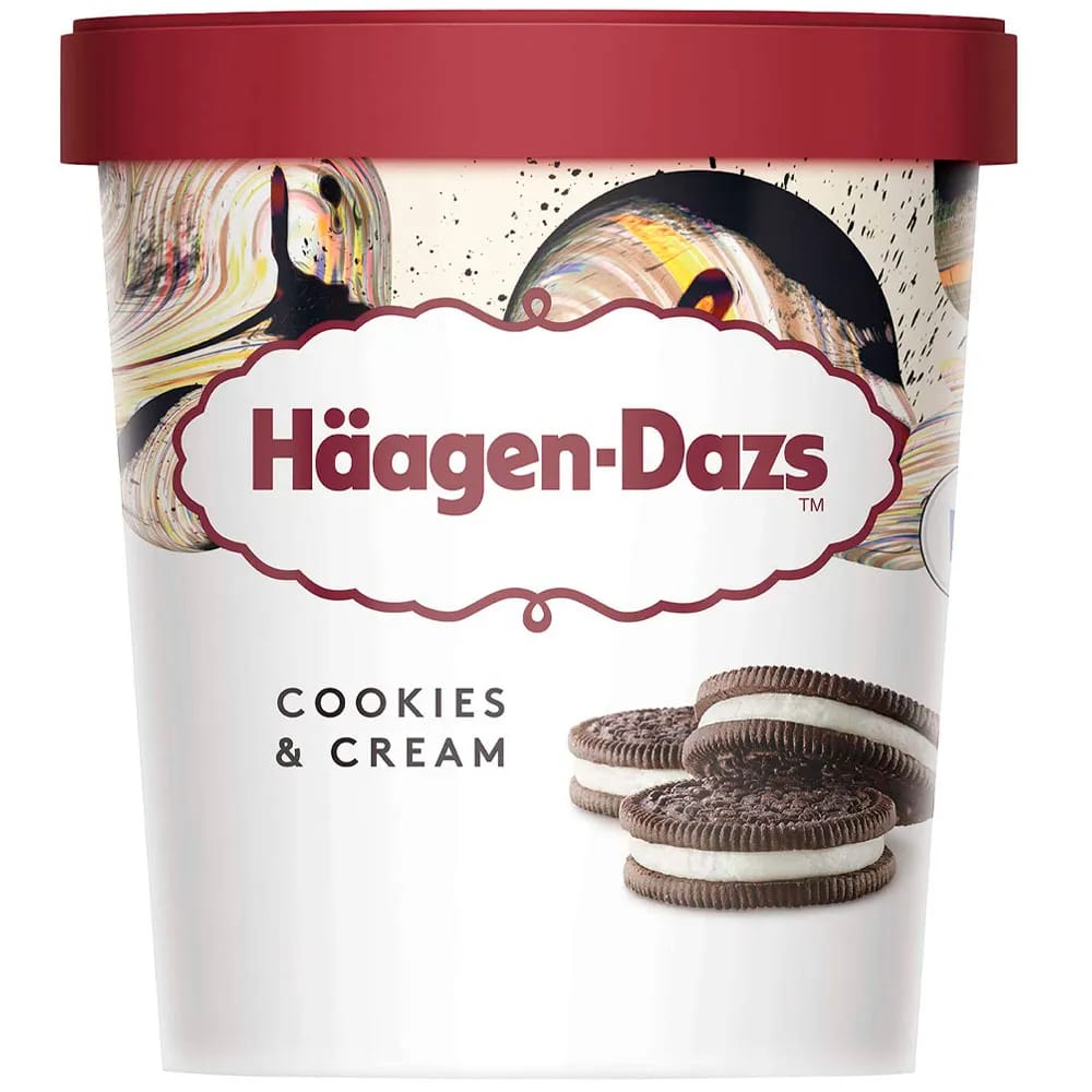 Helado HÄAGEN DAZS de Crema y Galletas Pote 473ml