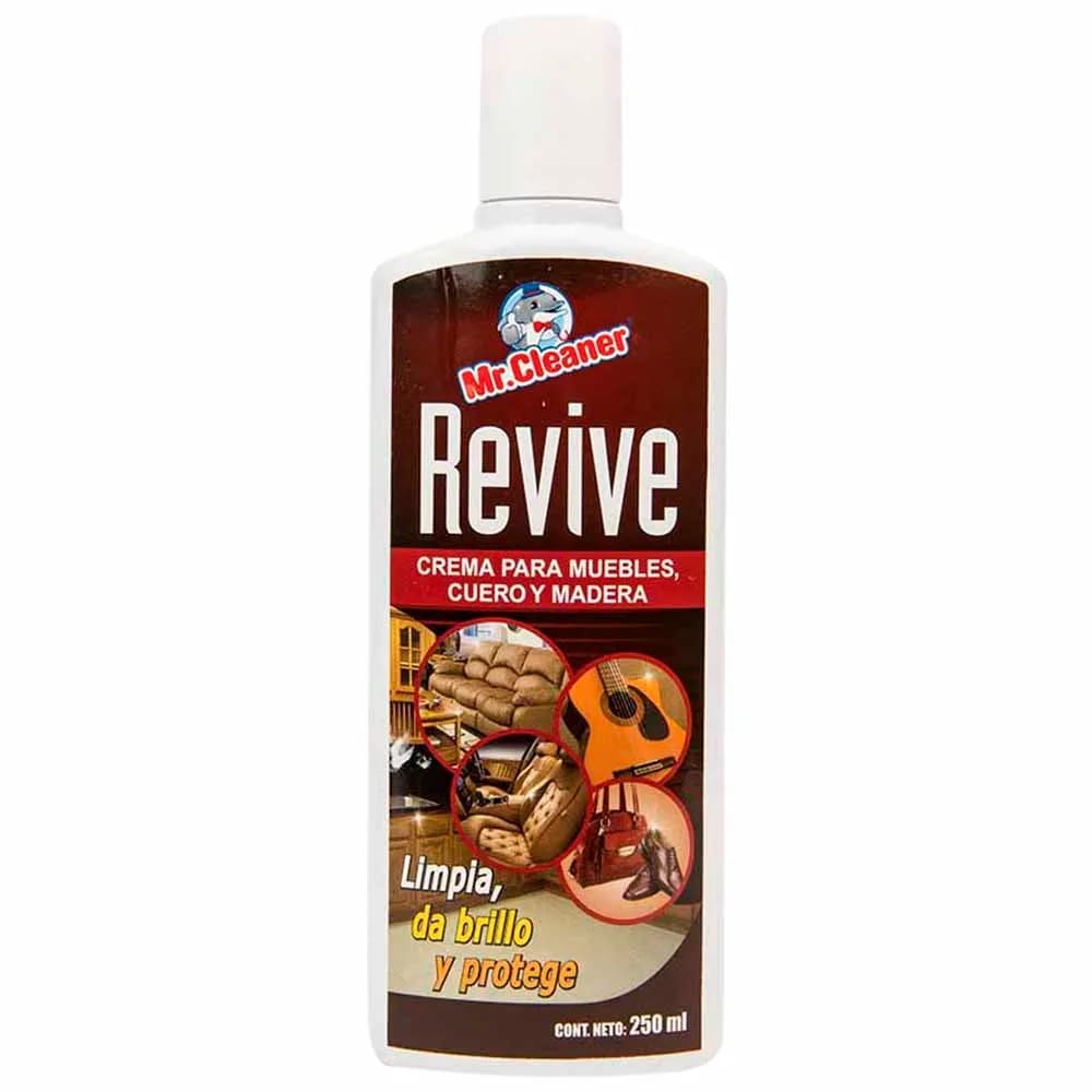 Limpiador Madera MR CLEANER Revive Muebles Frasco 250ml