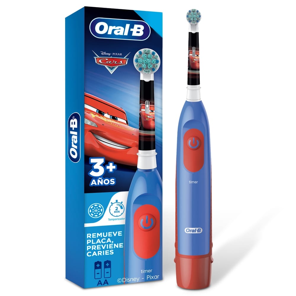 Cepillo Dental Eléctrico ORAL-B Cars con Cabezal Redondo Caja 1un