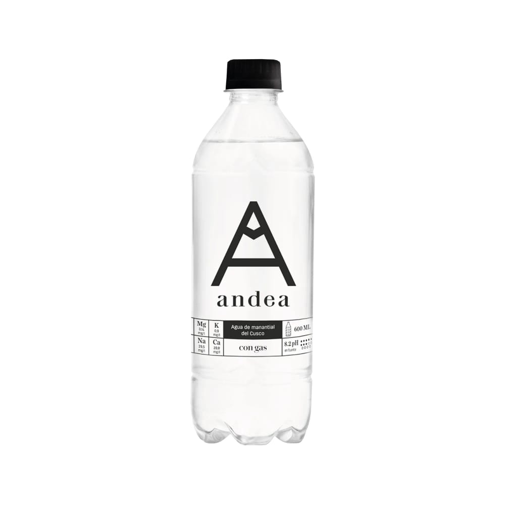 Agua con Gas ANDEA de Manantial Botella 600ml