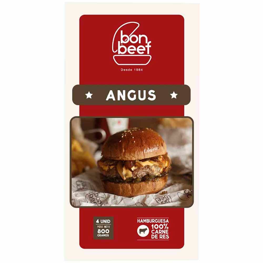Hamburguesa Angus BON BEEF Caja 4un