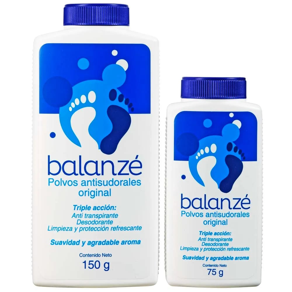 Talco para Pies BALANZÉ Frasco 150g + Frasco 75g