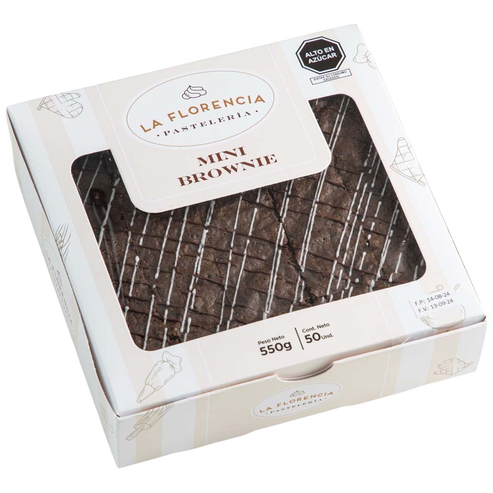 Mini Brownies LA FLORENCIA Bandeja 50un