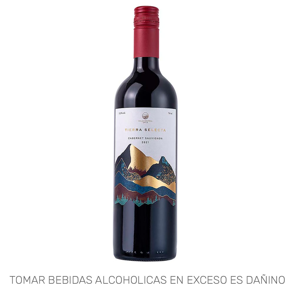 Vino Tinto TIERRA SELECTA Cabernet Sauvignon Botella 750ml