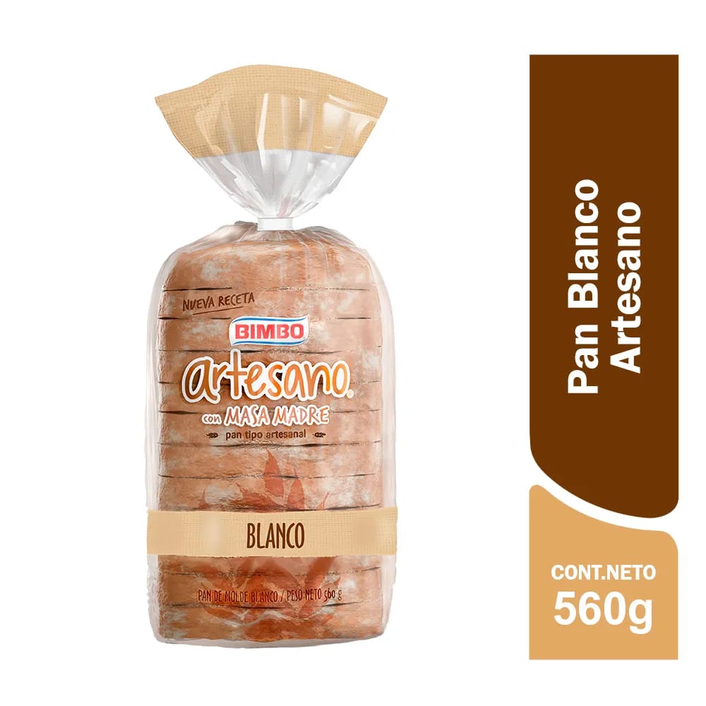 Pan Artesano Blanco BIMBO Bolsa 560g