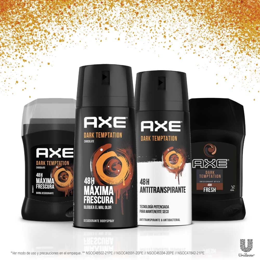 Deocolonia para Hombre en Aerosol AXE Dark Temptation Frasco 150ml