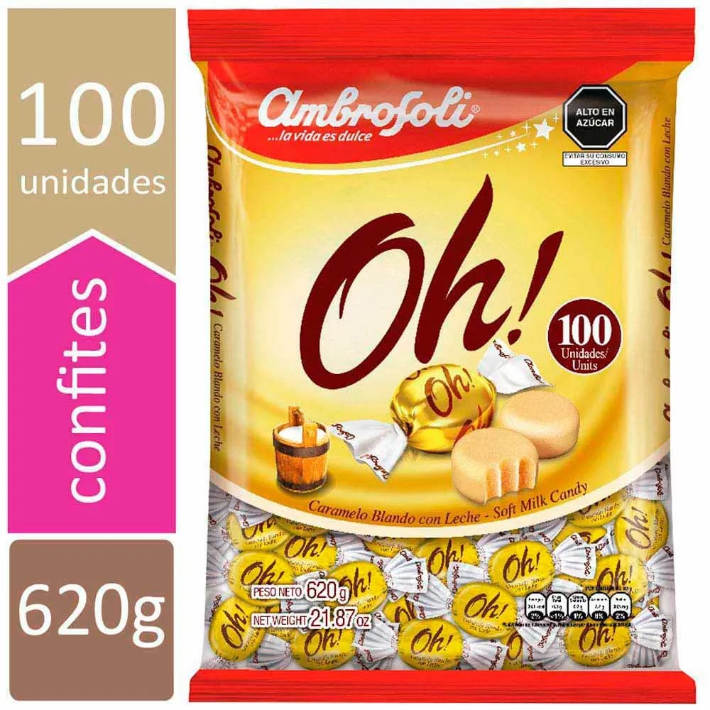 Caramelos AMBROSOLI Blando de leche Bolsa 620Gr