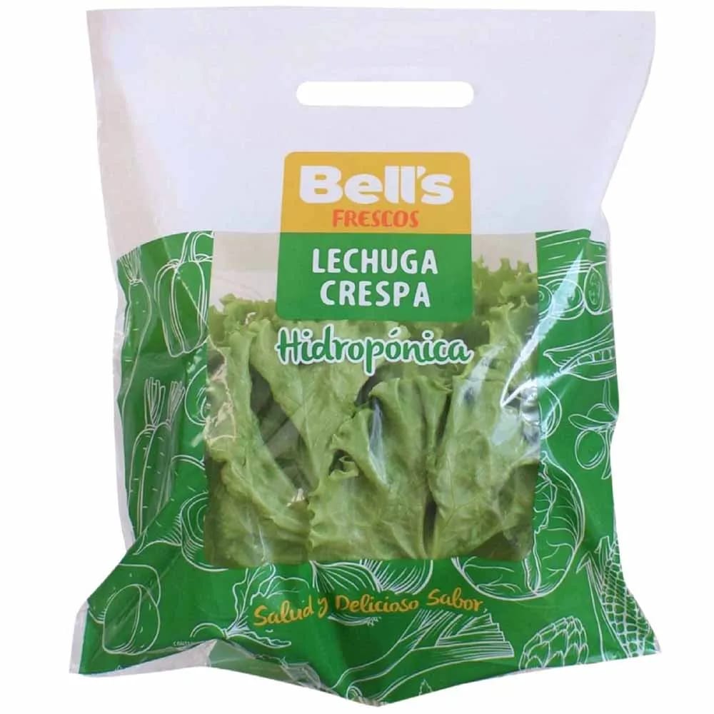 Lechuga Crespa Hidropónica BELL'S Bolsa 200g aprox.