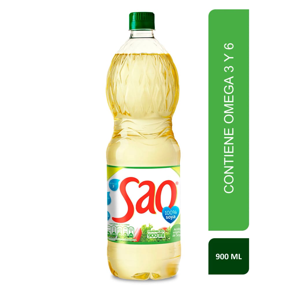 Aceite de Soya SAO Botella 900ml