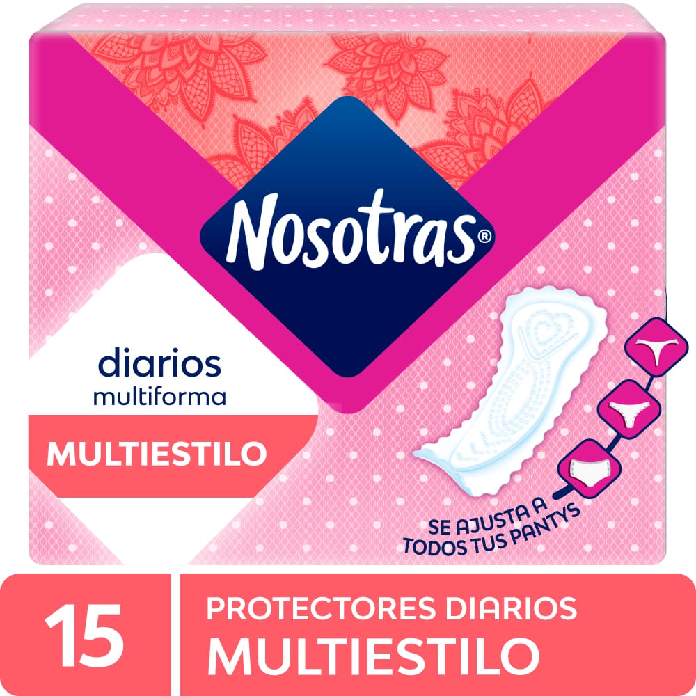 Protectores Diarios NOSOTRAS Multiestilo Paquete 15un