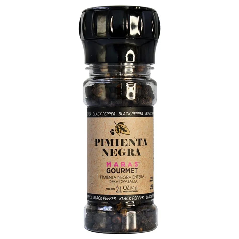 Pimienta Negra Molida MARAS GOURMET Frasco 60g
